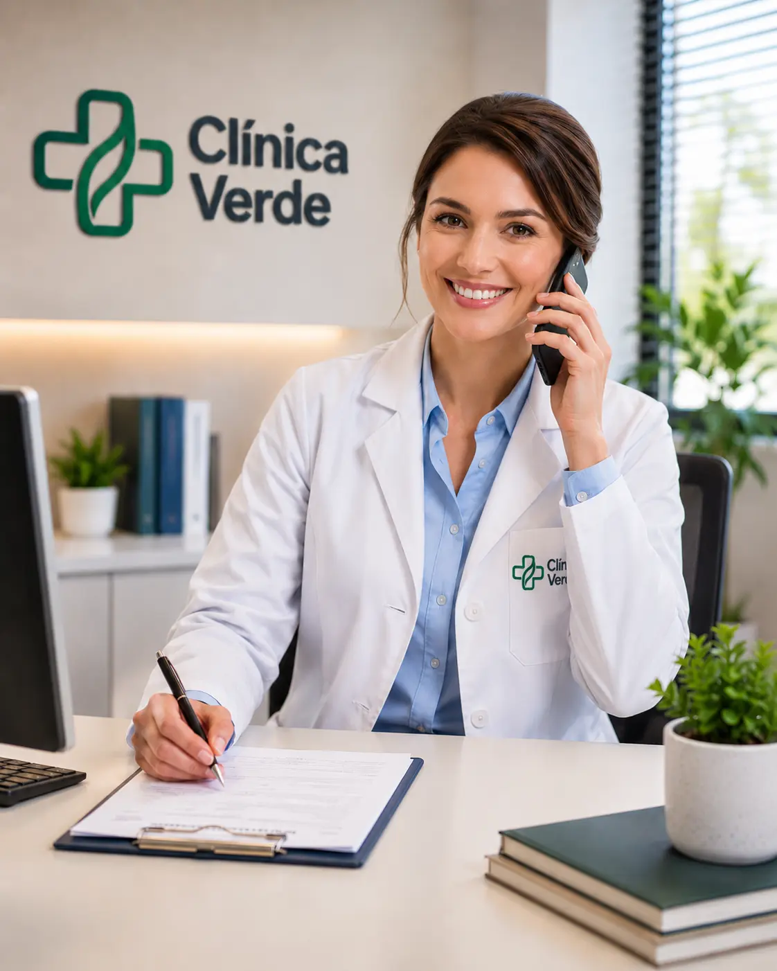 Doctor resolviendo dudas frecuentes